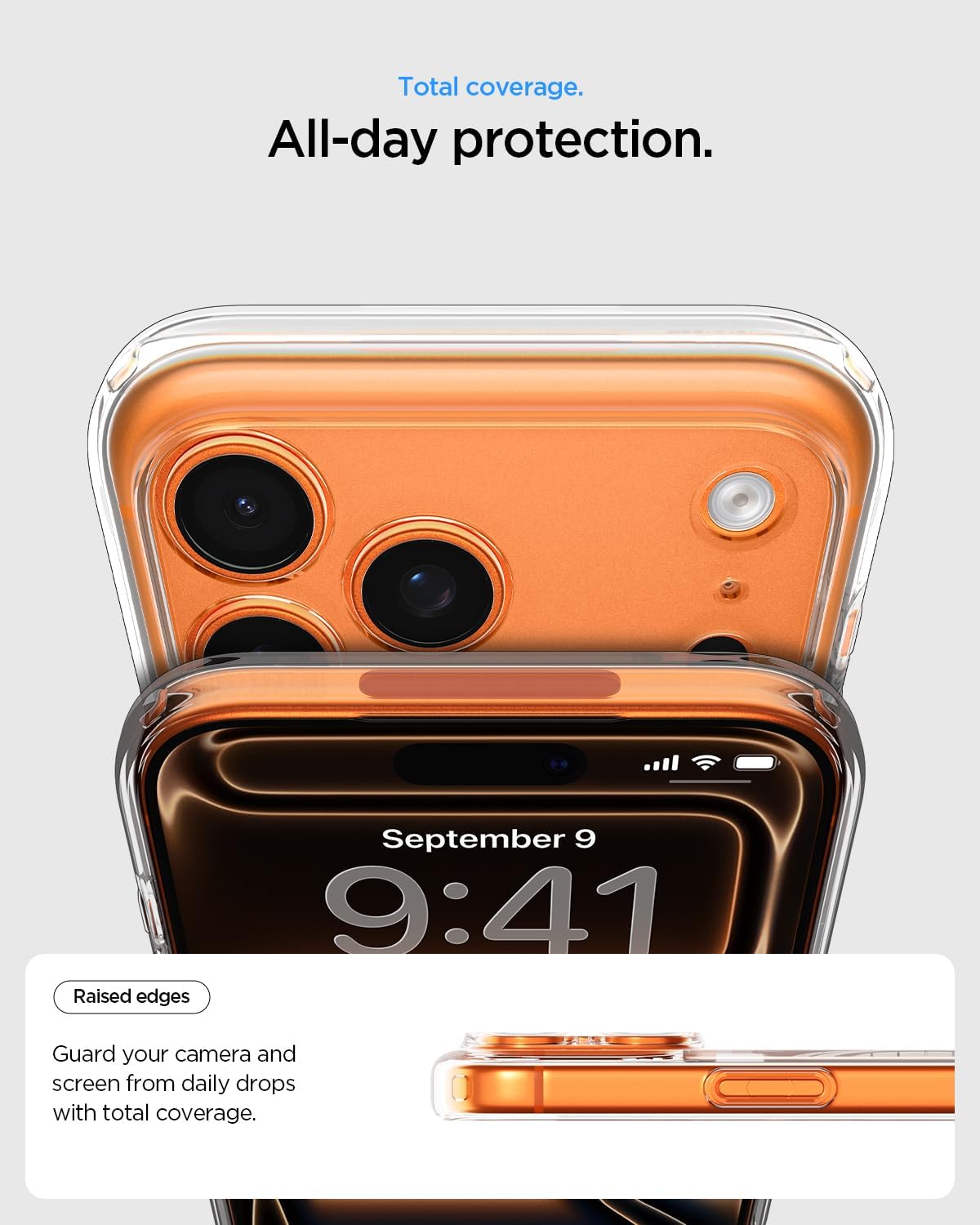 کاور گوشی Spigen مناسب برای iPhone 17 Pro Max مدل شفاف